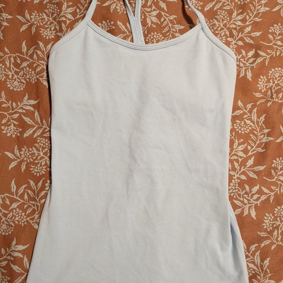 Lululemon Power Y Tank (Light Blue) - Picture 3 of 9